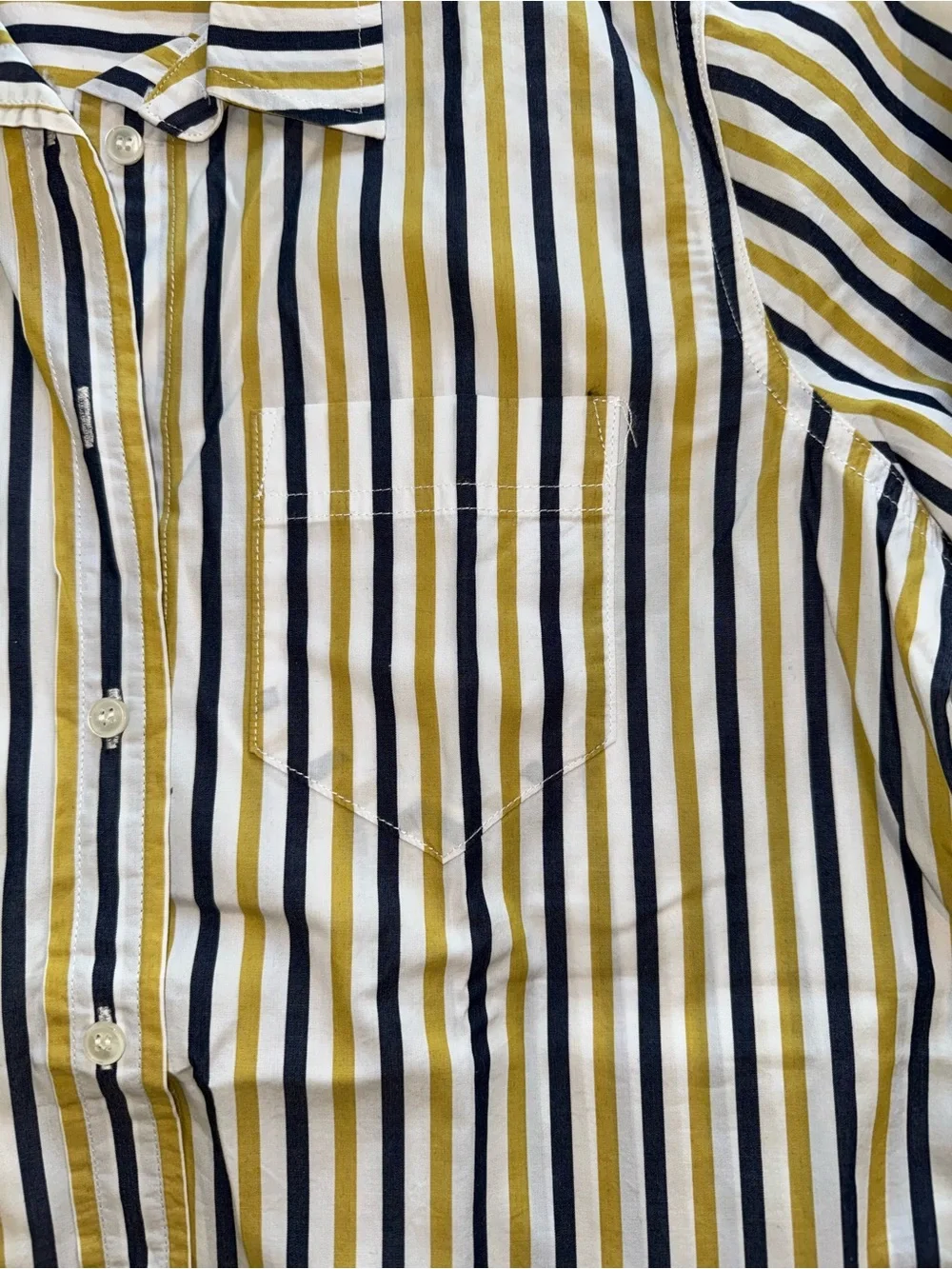 J.Crew Striped Button-Down Shirt Women’s 0P Cotton